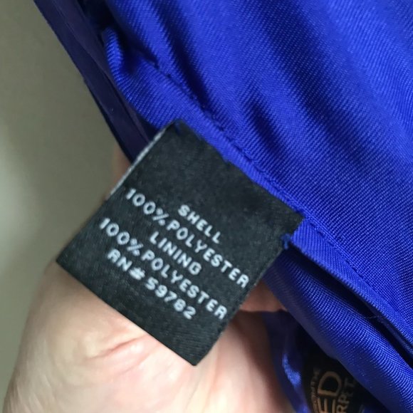 Adrianna papell Blue Sequined E Live from the Red Carpet Maxi dress size 2 - Picture 6 of 8